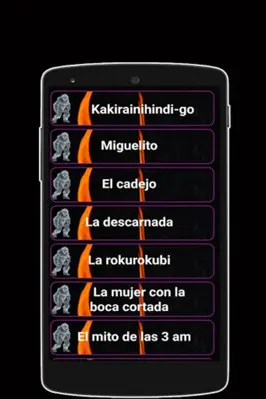 Historias de terror android App screenshot 2